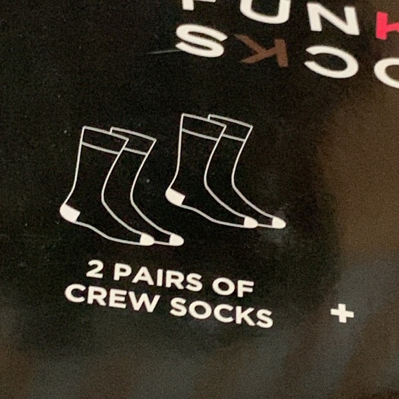 Funky Socks Men's Donut Print 2 Pair Crew Socks + Stretch Boxer Briefs Boxed Set - Picture 4 of 10